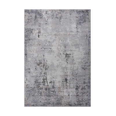 Loom & Stain Area Rug 5x7, /sand/abstract, Non-shedding, For Nursery, Dorm Room, Living Room /sand/abstract , Dining Study