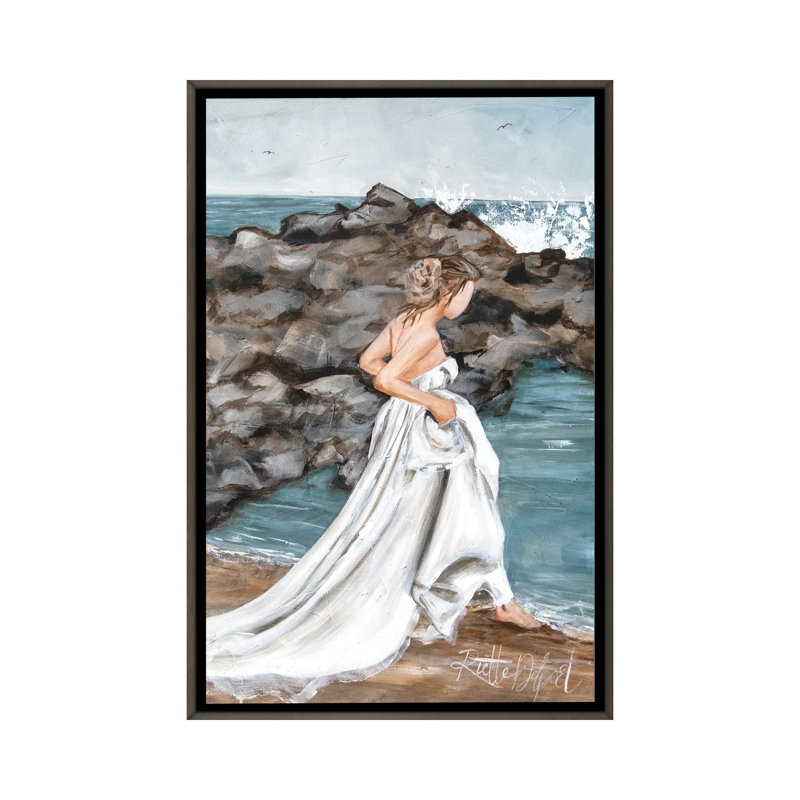 «Take Me To The Water», reproduction d'art sur toile encadrée, H 26 po x l 18 po, Gris