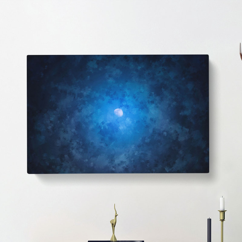 Half Moon - Wrapped Canvas, 50cm H x 76cm W x 3cm D