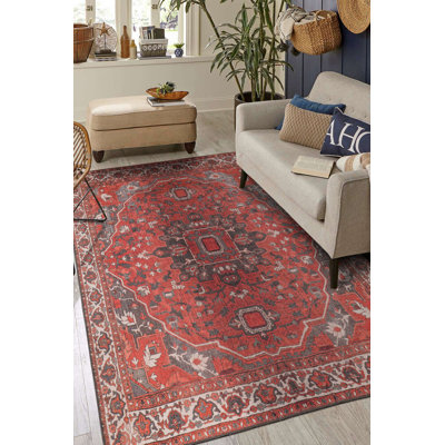 Caretta Chenille Oriental Indoor / Outdoor Rug