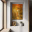 « Aspen Glow » de Jonathan Ross, tableau mural en métal doré, 30,5 x 40,5 cm-204810966