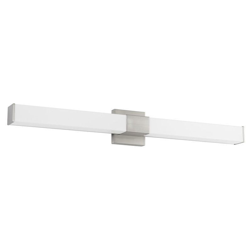 Vivi 36-in Black dimmable LED Wall Sconce, Nickel