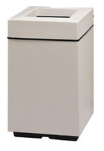Poubelle 30 gallons Top Series, Bleu, Aucun rebord
