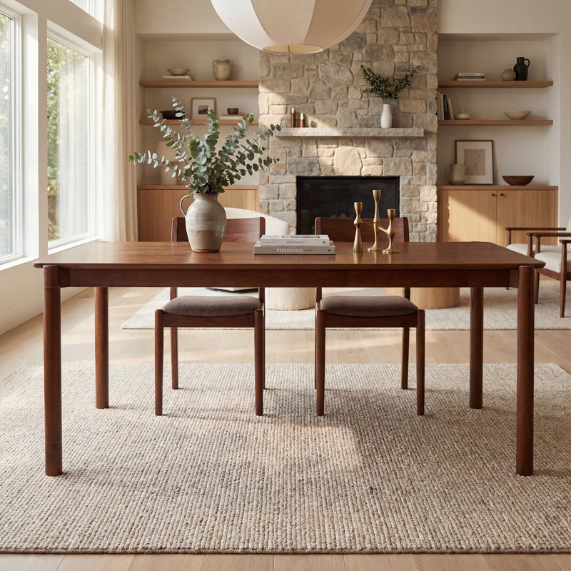 Solid Wood Dining Table, Walnut