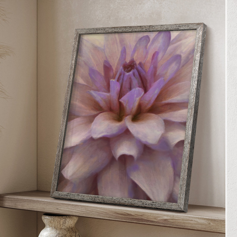 Soft Flower Petals II Framed Print - Solid Wood, 11" H x 9" W