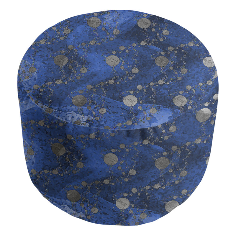 Repose-pieds Avicia, Bleu royal / gris