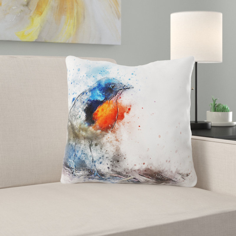 Outdoor Reversible Throw Pillow, Synthetic, Outdoor