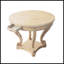 Table basse à pieds courbés de style campagnard