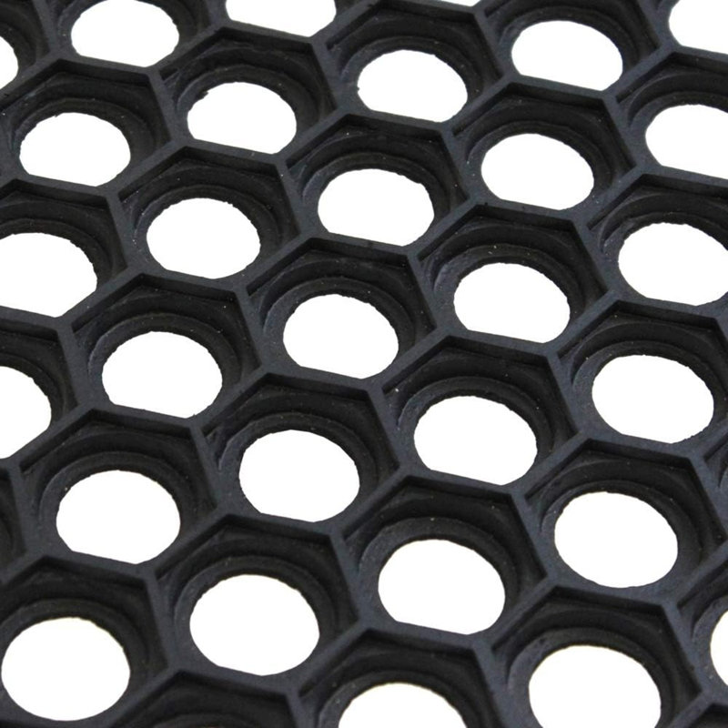  Honeycomb Outdoor Rubber Ring Entrance Floor Door Mat Honeycomb Boot Trays & Scraper