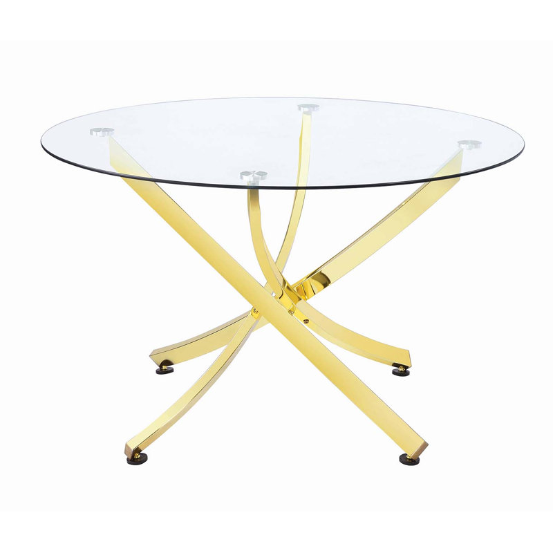 Table de salle à manger Axtell, Laiton