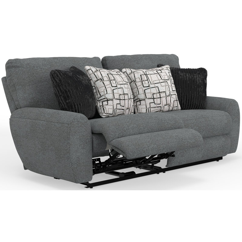 Beyla 88" Upholstered Sofa, Grey Chenille