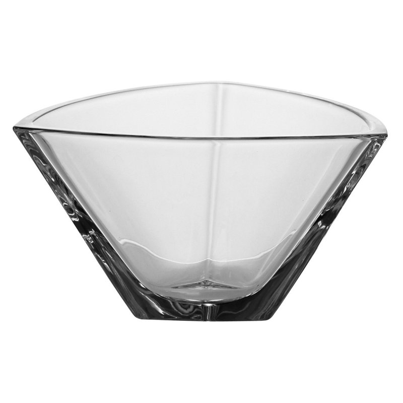 Bol de service triangle Crystalline, H 4,25 po x l 9 po