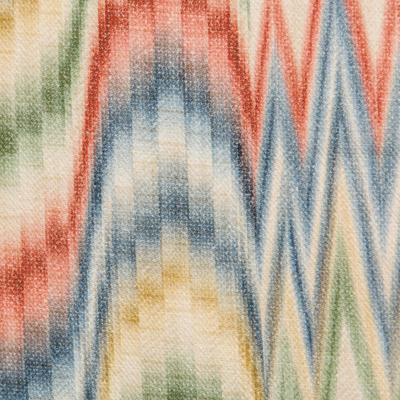 Avondale Jasper Print Fabric, Brick/Pool