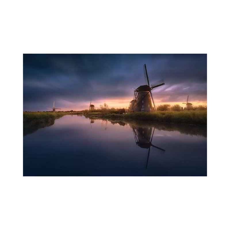 Kinderdijk Windmills by Jesús M. García - Wrapped Canvas Print, 66.04 cm H x 45.72 cm W
