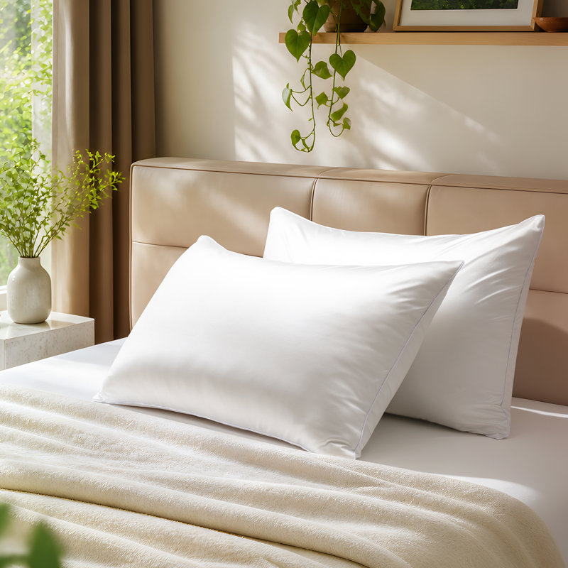 Oreillers luxueux en duvet de luxe, oreillers de lit de qualité supérieure avec housse respirante et respectueuse de la peau