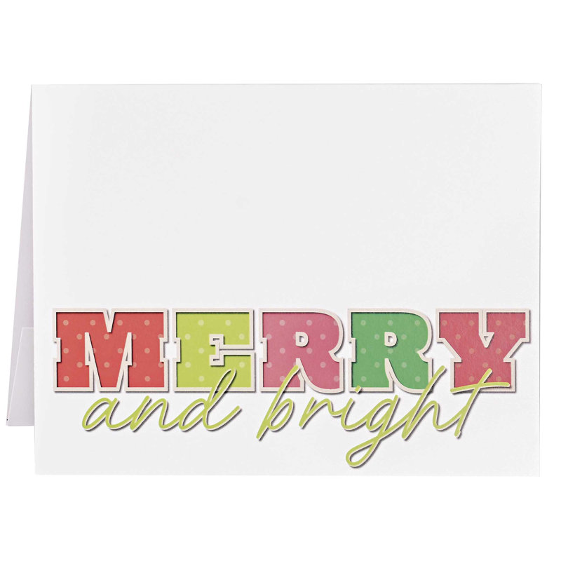 Carte de Noël joyeuse et lumineuse