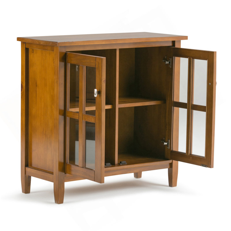 Warm Shaker - Low Storage Cabinet - Light Golden Brown, Light Brown