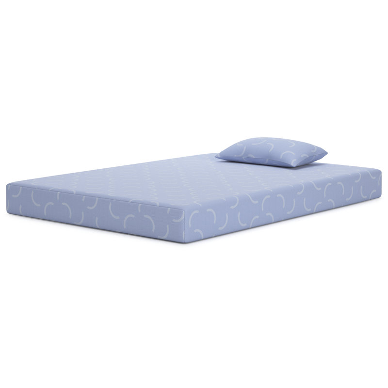 Full Size Blue Ocean Memory Foam Mattress with Pillow