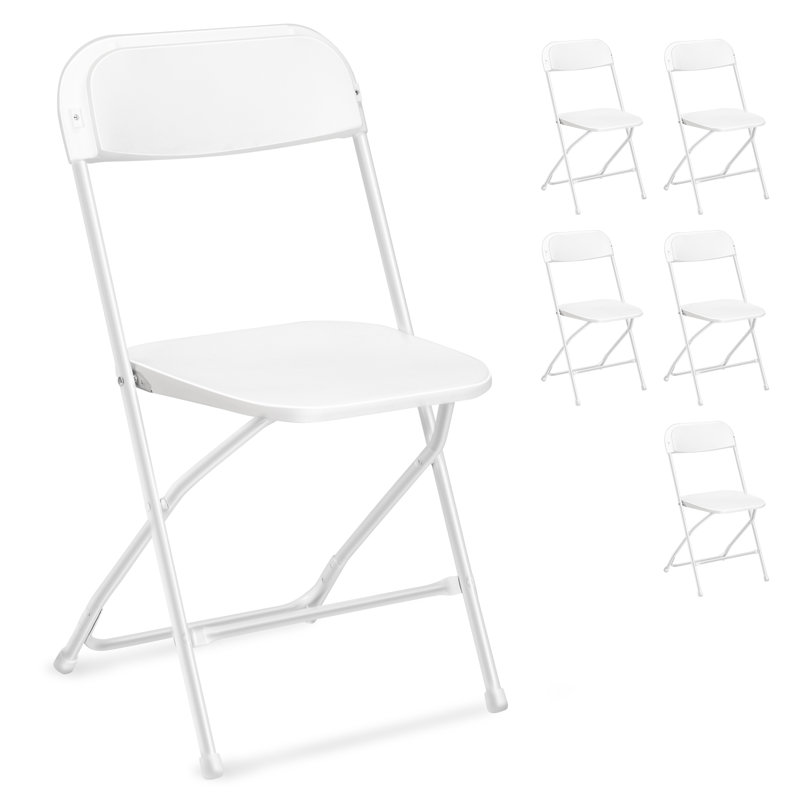 Plastic / Resin Folding Chair Set, White