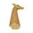 Decorative Resin Giraffe Sculpture Figurine for Tabletop Home Decor - Modern Animal Statue Accent for Desks, Living Room Decoration - Gold & Metallic-1095515574