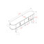 Meuble télé 72 po avec armoire en stratifié noyer aspect bois Mahan, l 70,82 po x P 15,38 po x H 23,73 po