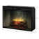 Dimplex Revillusion Built-In Electric Firebox Weathered Concrete Interior with Front Glass Panel