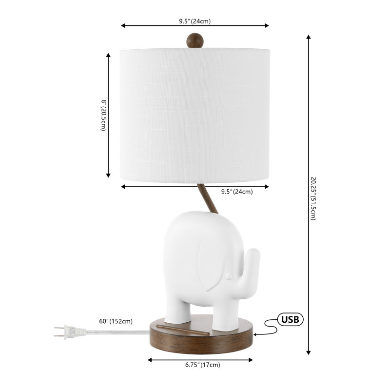 Lampe de table Jenard en résine Jenard, Blanc