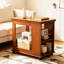 Table d'appoint mobile en bambou