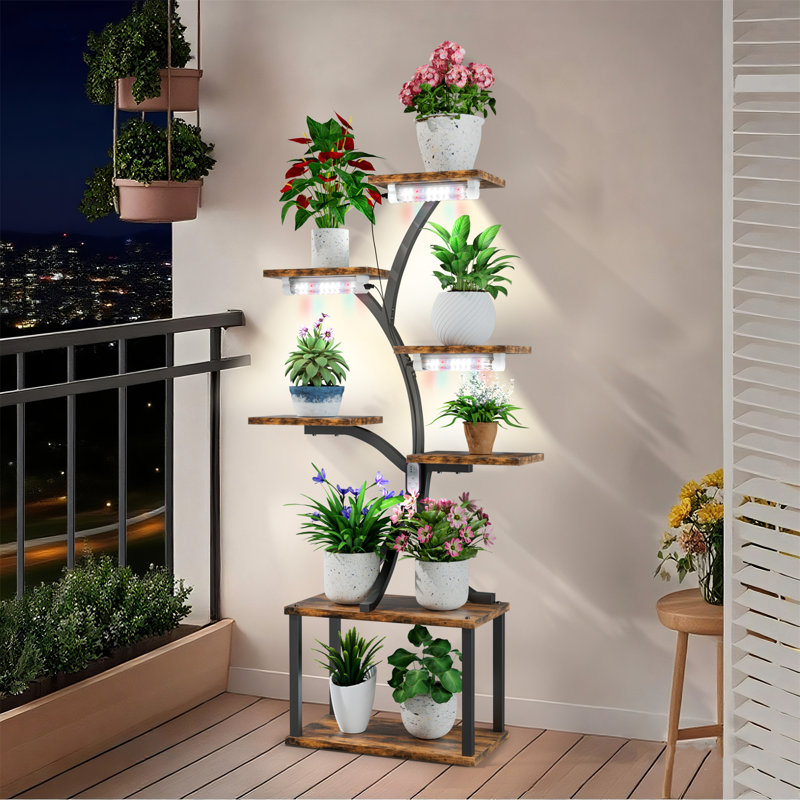Support pour plante d'intérieur à DEL