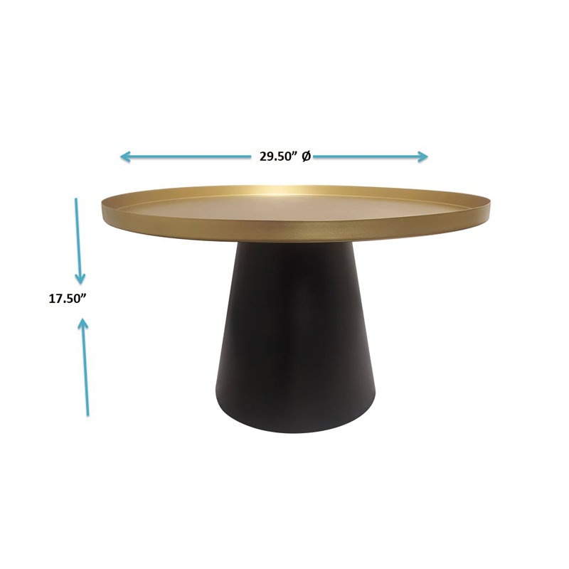 Table basse à piédestal Kyriah