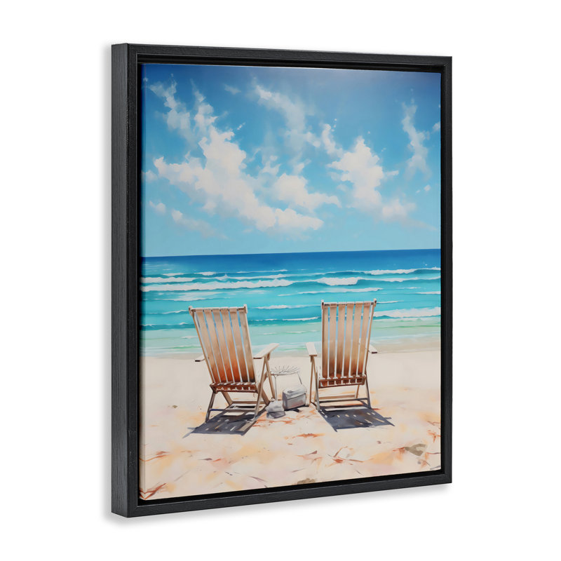 Cadre flottant Adirondack View Chairs View, design par LSR Design Studio, Cadre flottant noir de jais, H 21 po x l 17 po