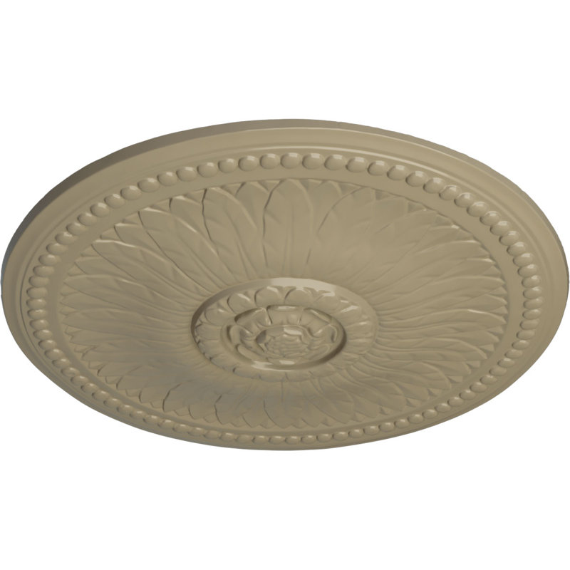 Endurathane Valletta Ceiling Medallion, 18"OD x 3 1/2"ID x 1"P (Fits Canopies up to 3 1/2"), Hand-Painted Flash Copper Finish