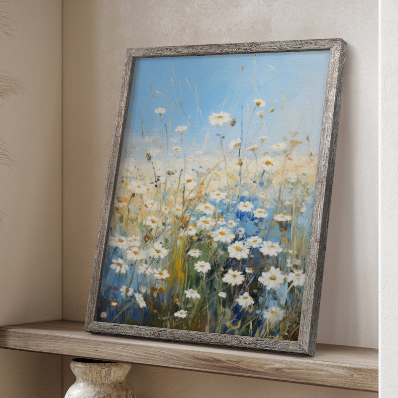 Reproduction encadrée FLORAL Series VIII - bois massif, H 15 po x l 12 po