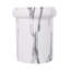 Eos 18.11"H Sculptural MGO Side Table with Faux Marble & Travertine Finish-125959550