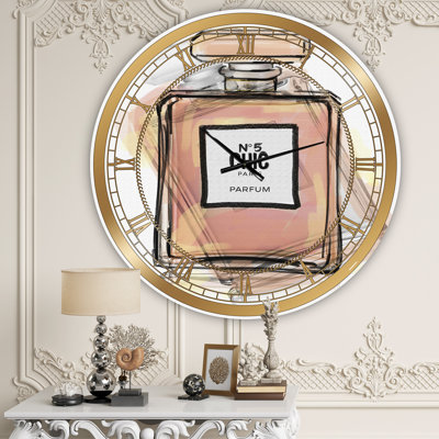 Grande horloge murale Chic Nr 5 Paris Parfum V