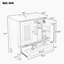 Ensemble de meuble-lavabo 60 po avec lavabo double 60 po, 2 armoires avec porte, 2 tiroirs, noir-1342237678