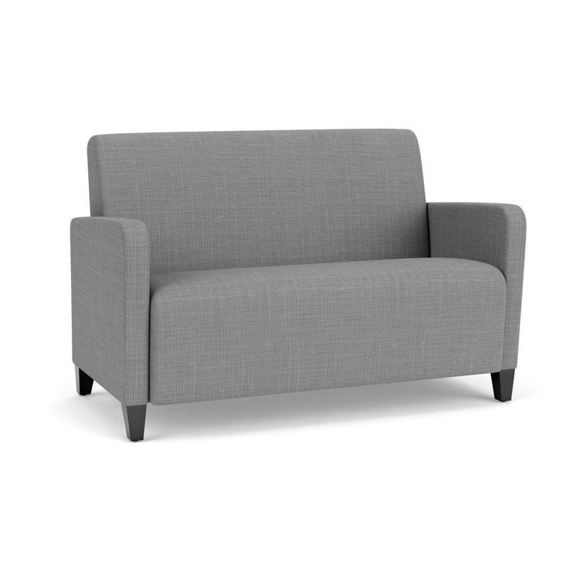 Causeuse de réception Ravenna, Bois noir, Gris chambray