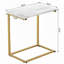 Table de bout en C Gilsum, avec plateau en bois massif et base en acier-192574276-192574278