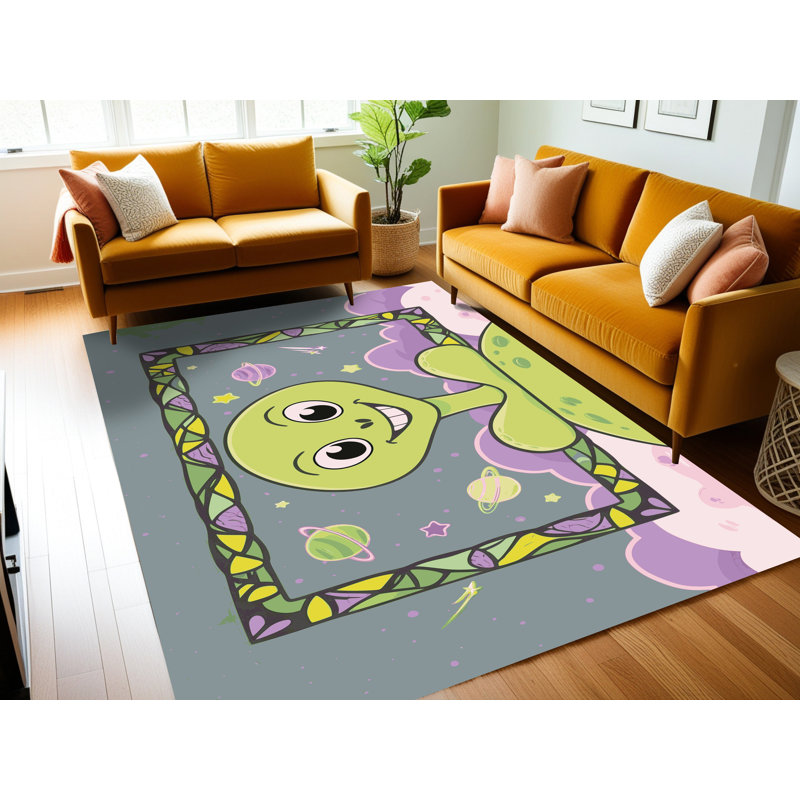 Tapis pour enfant East Urban Home, Rectangulaire 2 pi x 4 pi