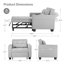 Fauteuil d'appoint à dossier convertible simple Marcio-461239304