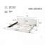 Lit plateforme tapissier avec tissu bouclé-855304681
