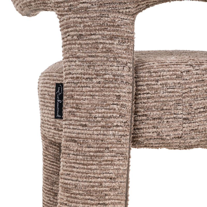 Nerio Upholstered Arm Chair, Brown