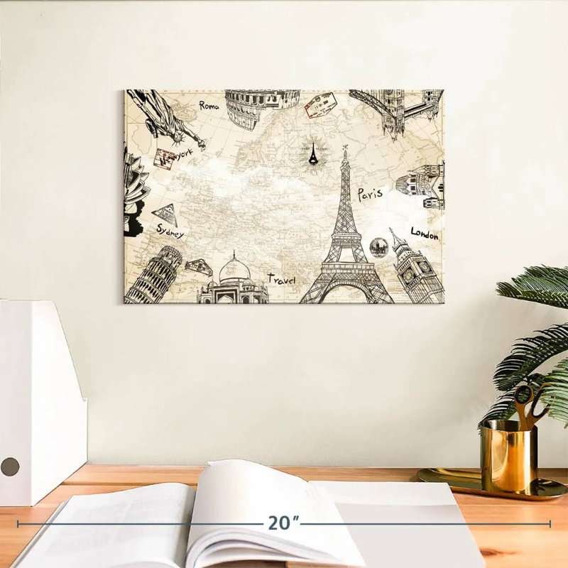 Senne Travel World Adventure, H 8 po x l 12 po