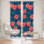 Ensemble de rideaux obscurcissant et isolant avec passe-tringle 2 pièces Delaughter Poppies