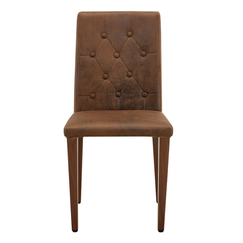 Chaise ergonomique de 35 pouces de hauteur, Brown, 4, Walnut