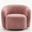 Munehito Upholstered Swivel Barrel Chair-475101200