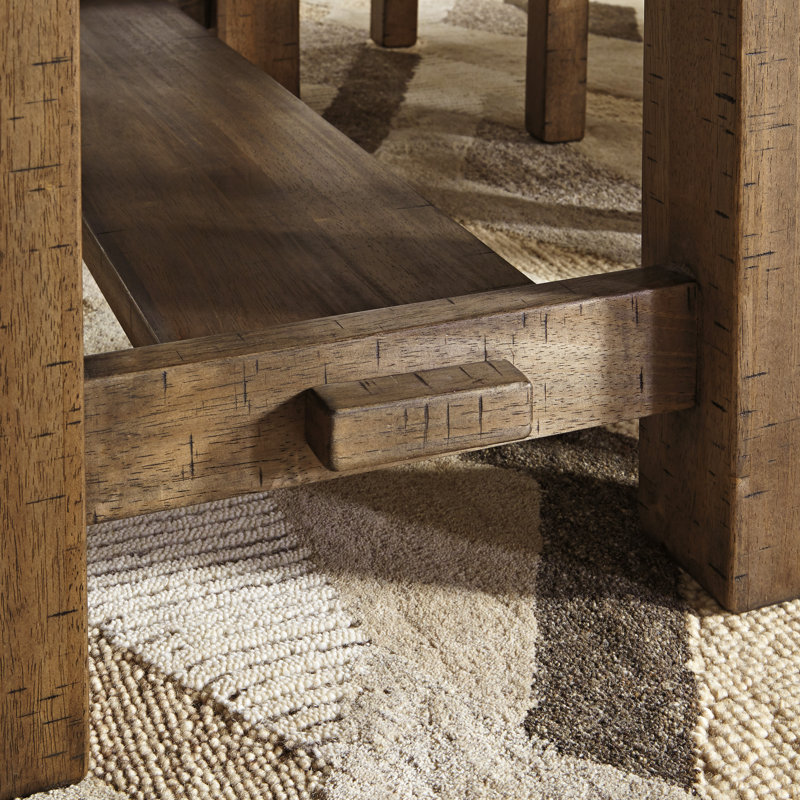 Hannalise Extendable Trestle Dining Table, 36'' H X 86'' W X 36'' D