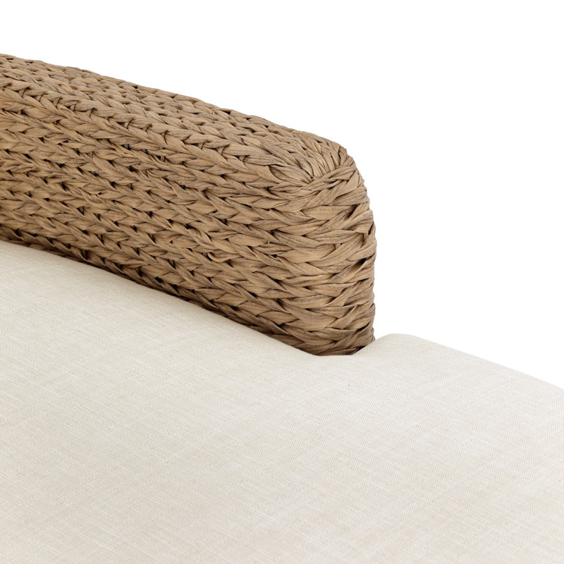 Caney Outdoor Double Chaise-Vergo Cream