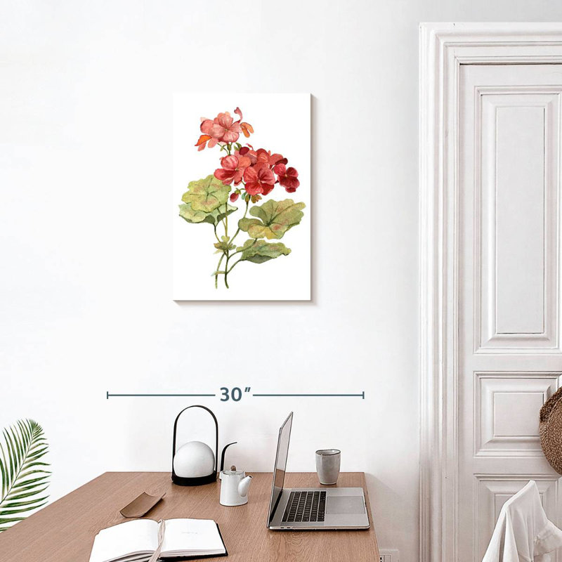 Harnek Scarlet Geranium, 24" H x 16" W