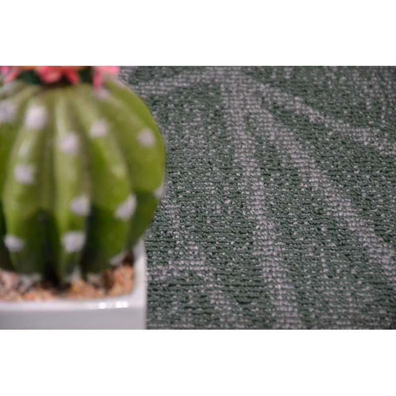 Ensemble de tapis vert Furnish My Place, Rond 1 pi 6 po